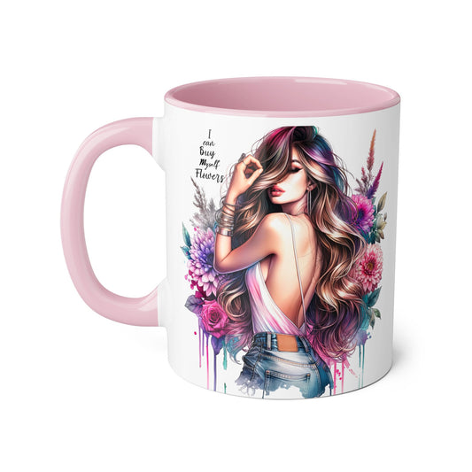 I Can Buy Myself Flowers Bohemian Flower Mug | I’m Busy Being Fabulous Coffee Cup, Floral Mug, Gift for Flower Lovers, Home Decor, Coffee Lover's Essential