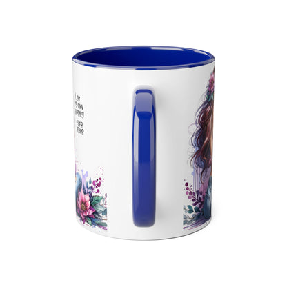 I Am My Own Happily Ever After Chic Inspirational Coffee Mug, Stylish Floral Accent Cup, Motivational Gift for Her, Self-Love Tea Mug, Perfect for Birthdays & Relaxation