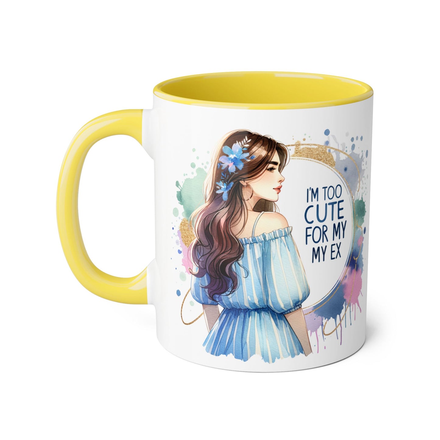 Cute Ex-Quote Accent Mug, Funny Gift for Best Friend, Coffee Lover, Unique kitchen Decor, Cute Quote Mug