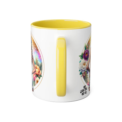 It's Not Me, It's You Humoristic Beautiful Floral Accent Mugs - Unique Coffee Cup for Art Lovers, Perfect Gift for Home Decor, Birthday, or Wedding