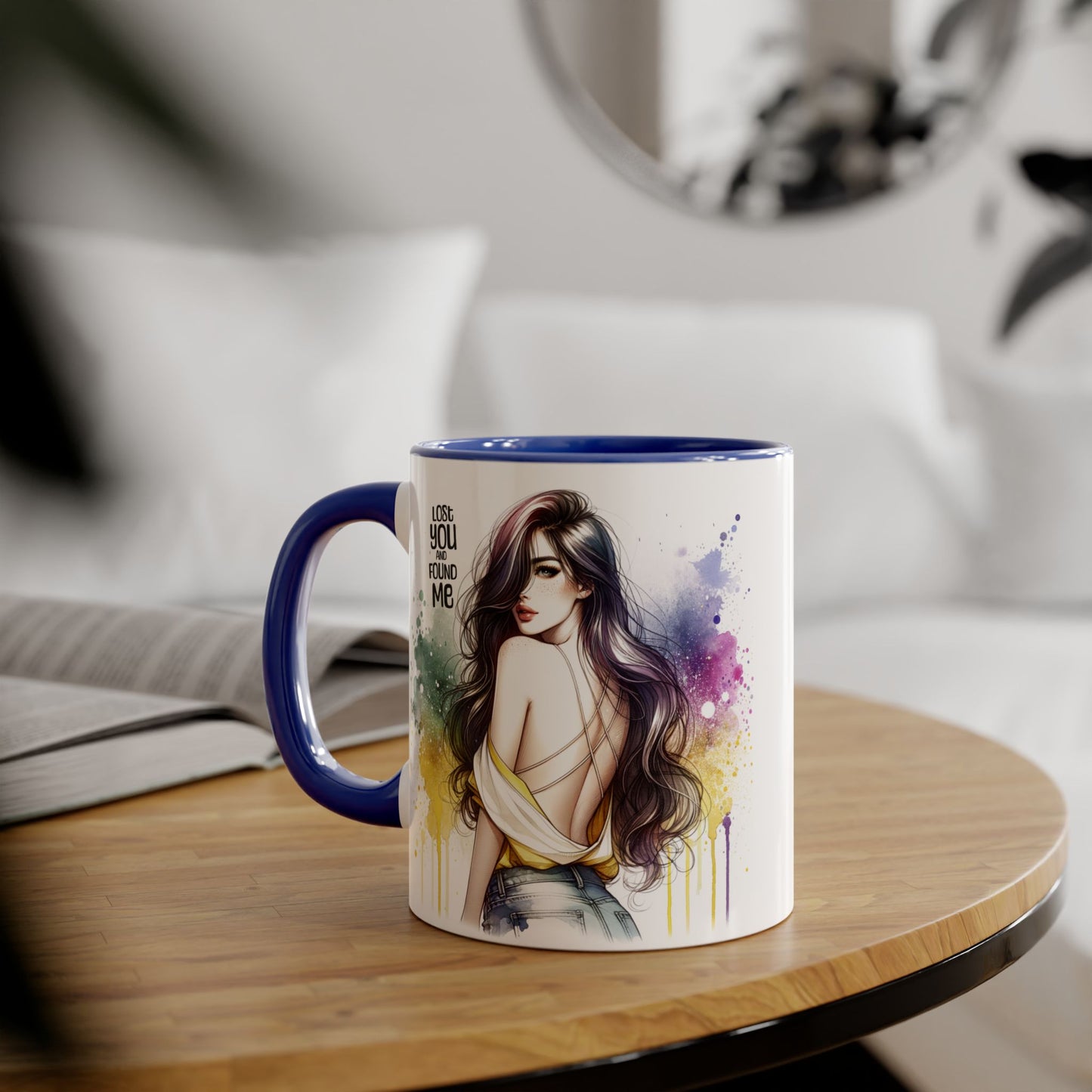 Lost You and Found Me Artistic Accent Mugs | Colorful Watercolor Portraits | Inspirational Coffee Cup | Perfect Gift for Coffee Lovers, Art Enthusiasts, [...]