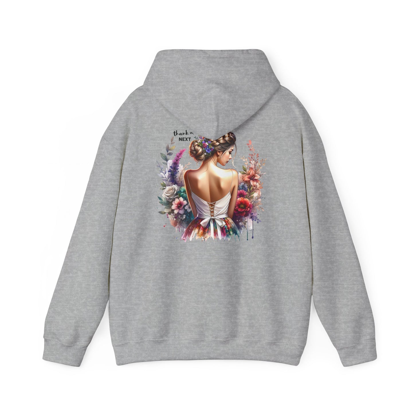 Thank U, Next Elegant Floral Hoodie for Women - Cozy Unisex Sweatshirt for Everyday Wear, Gift for Her, Art-Inspired Sweatshirt, Fashionable [...]