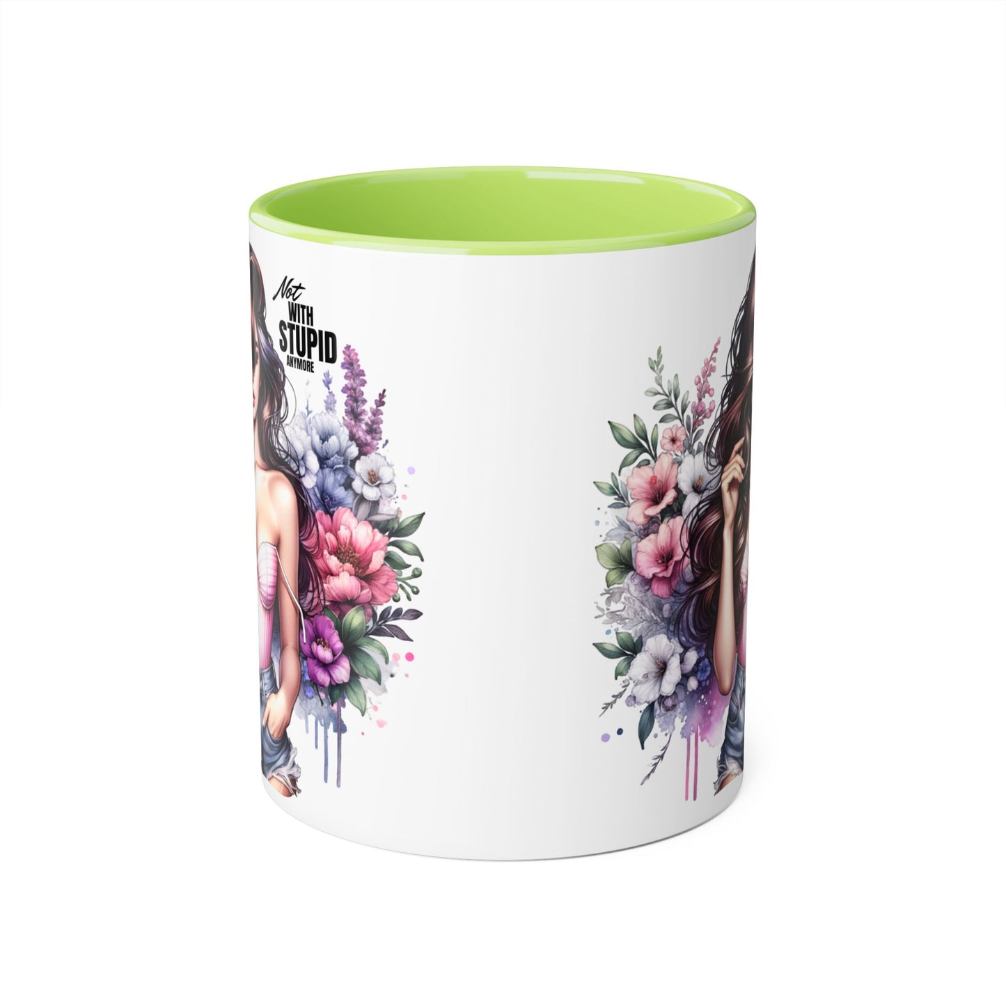 Mug - Not With Stupid Anymore Humoristic 11oz Accent Mug