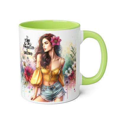 Funny Accent Mug - My Taste in Men is Probably a Disability Humor 11oz Cup