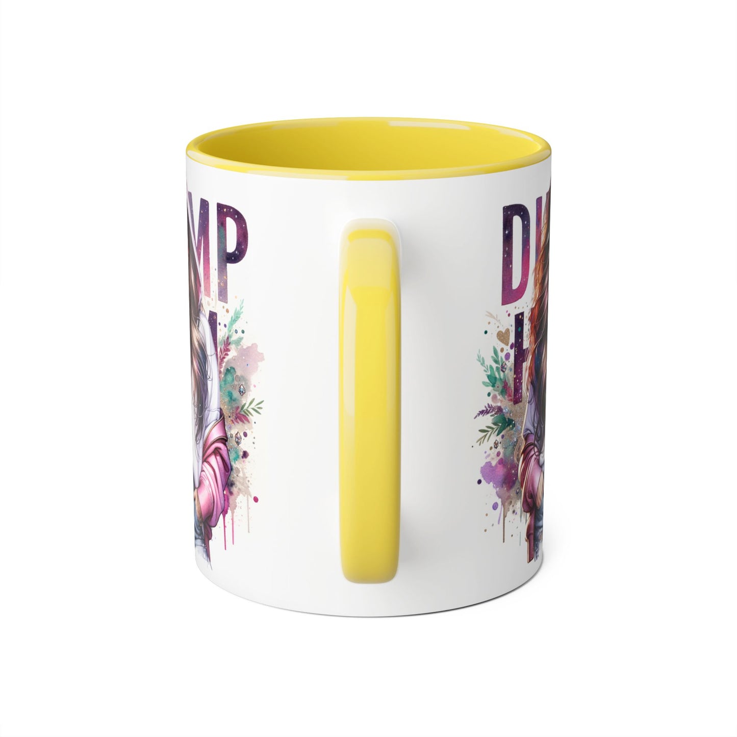 Colorful Dump Hair Mug | Trendy Coffee Cup, Unique Gift for Her, Inspirational Art, Fun Drinkware, Coffee Lovers
