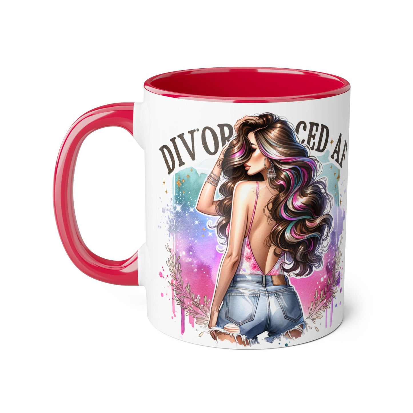 Mug - Divorced AF 11oz Accent Mug