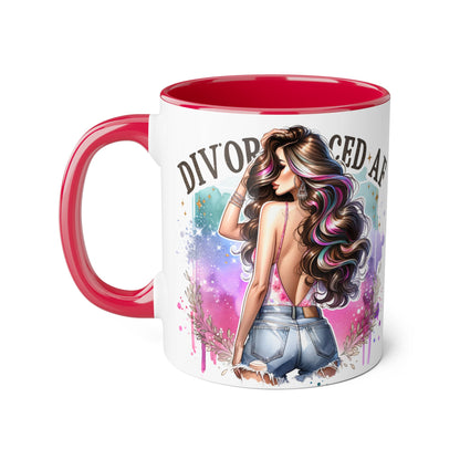 Mug - Divorced AF 11oz Accent Mug