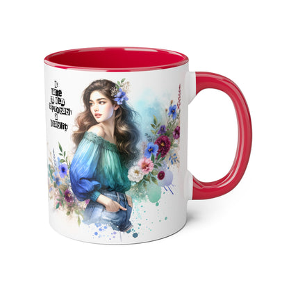 Funny Accent Mug - My Taste in Men is Probably a Disability Humor 11oz Cup
