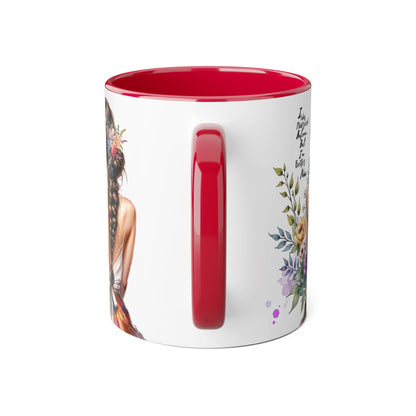 I Was Married Before But I'm Better Now Inspirational Floral Accent Mug - Perfect for Gifts, Home Decor, Coffee Lovers, Motivational Quotes, Self-Improvement