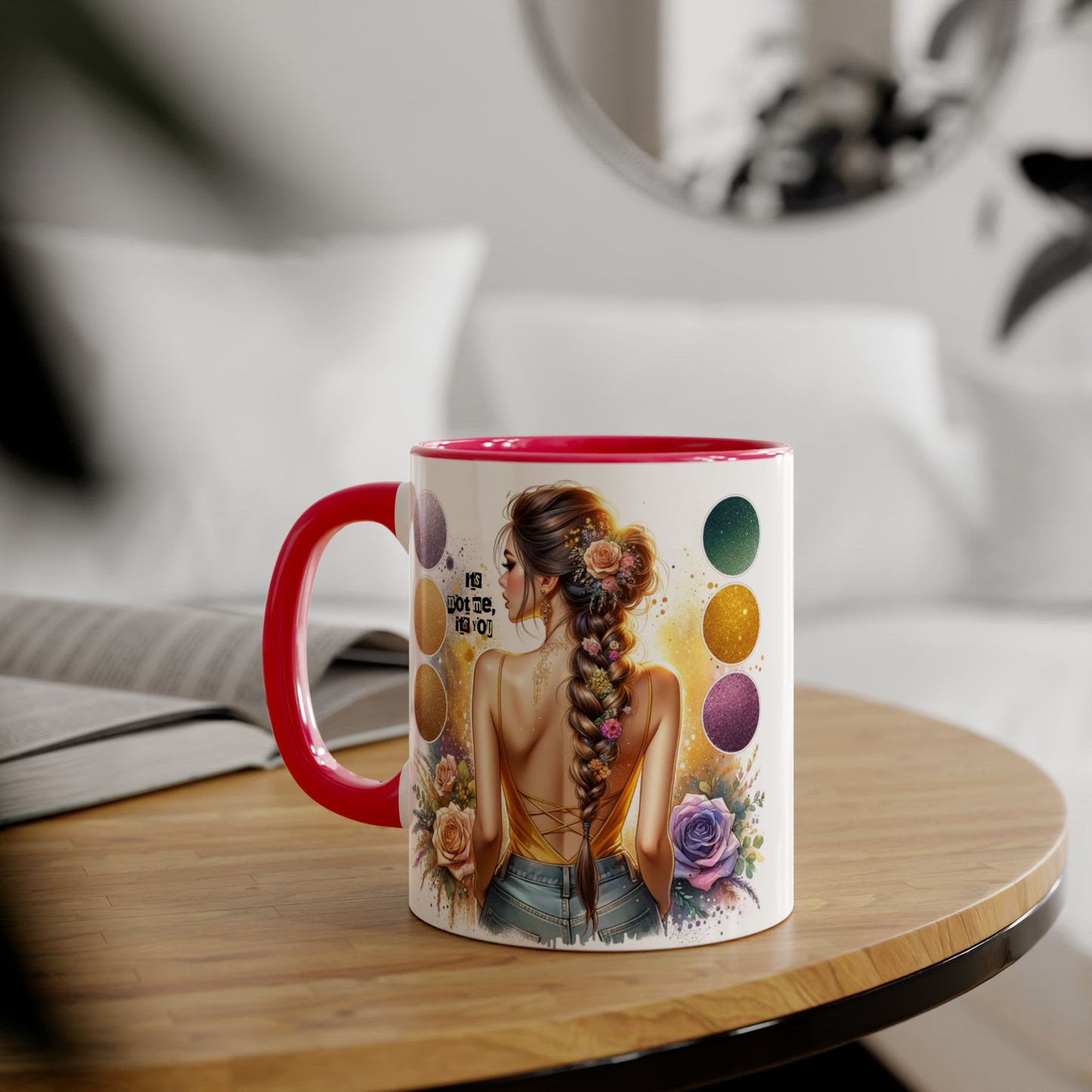 It's Not Me, It's You Humoristic Artistic Accent Mug for Creative Souls, Perfect Gift for Artists, Birthdays, Coffee Lovers, Home Decor