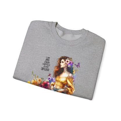 I Am My Own Happily Ever After  Artistic Unisex Heavy Blend™ Crewneck Sweatshirt - Perfect Gift for Artists, Creative Souls, Birthdays, Casual Wear, Art Lovers