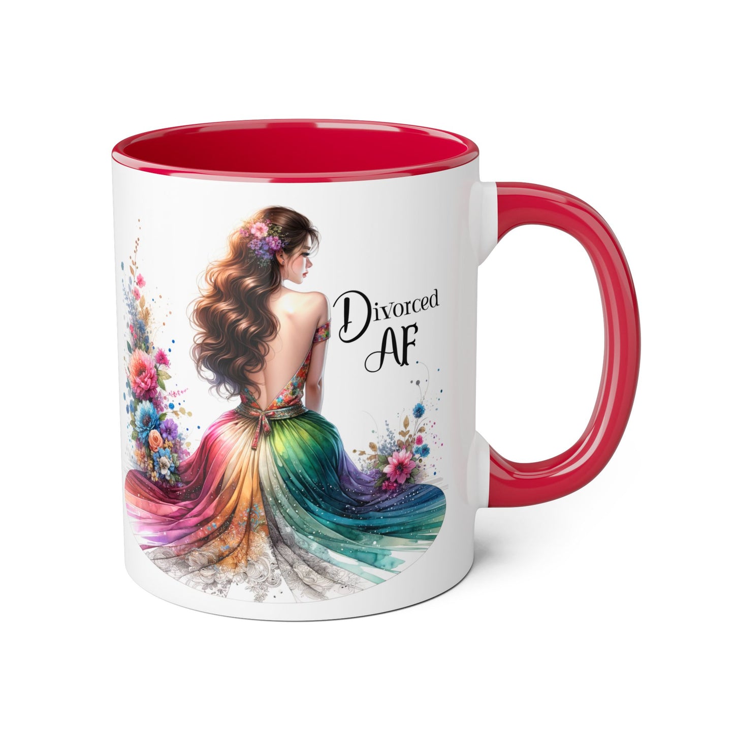Divorce Celebration Mug, Colorful Accent Coffee Cup, Perfect Gift for Newly Divorced, Self-Care, Encouragement, Unique Coffee Lover Gift