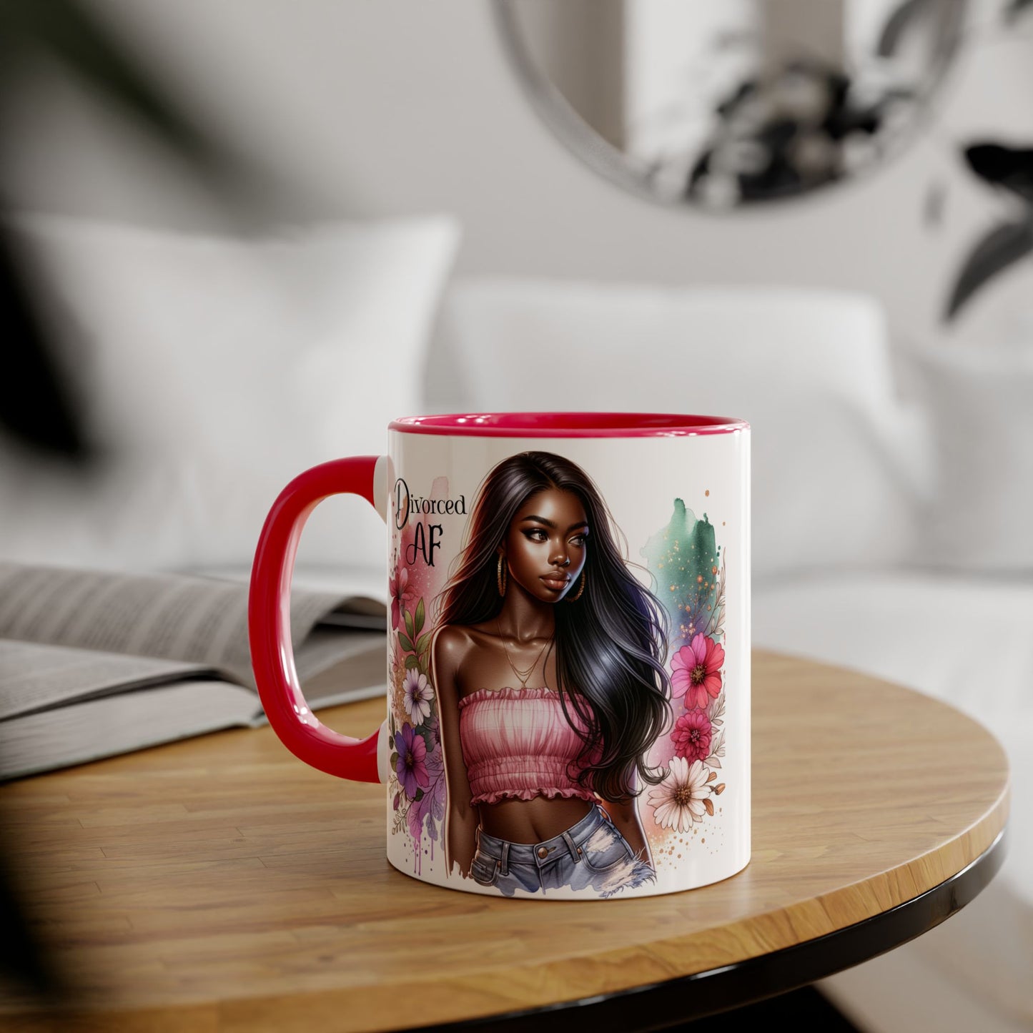 Divorced AF Accent Mug