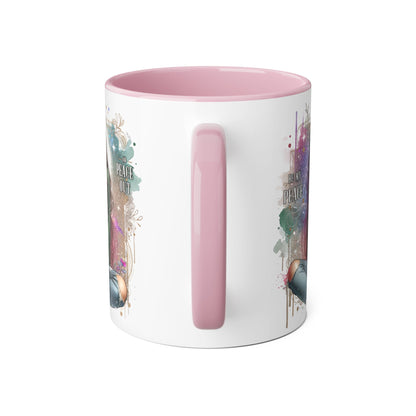 Artistic Be My Peace or Peace Out Mug, Inspirational Coffee Cup, Great for Relaxing Moments, Perfect Gift for Friends, Unique Home Decor, Peaceful Vibe
