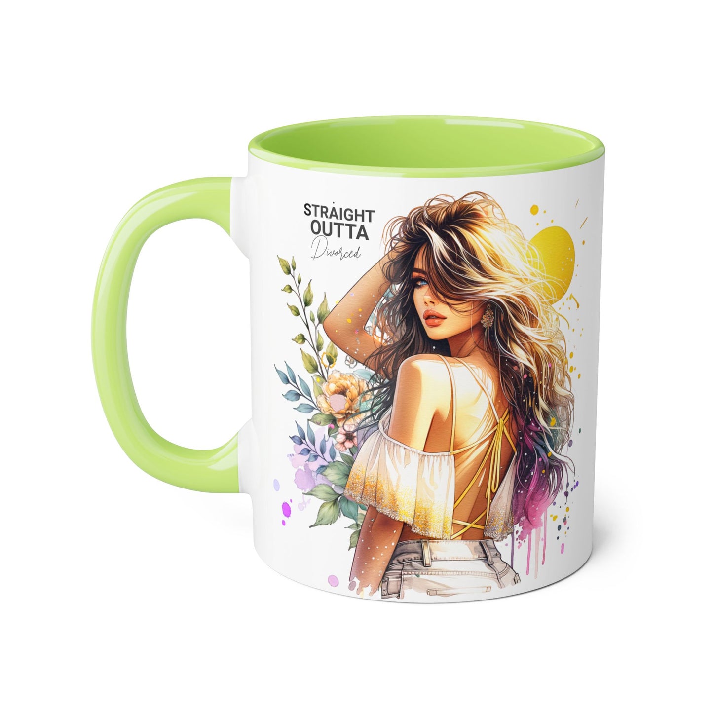 Artistic Accent Mug – Celebrate Your Creativity, Straight Outta Divorced Humoristic , Floral Design Coffee Cup, Perfect for Gifts & Home Decor, [...]