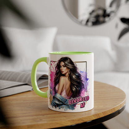 Mug - Divorced AF 11oz Accent Mug