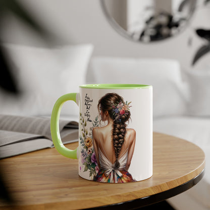 I Was Married Before But I'm Better Now Inspirational Floral Accent Mug - Perfect for Gifts, Home Decor, Coffee Lovers, Motivational Quotes, Self-Improvement