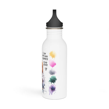 Inspirational Stainless Steel Water Bottle - "I Am My Own Happy Ever After" Design