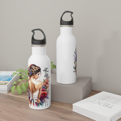 I Don't Make Mistakes, I Date Them Floral Bride Stainless Steel Water Bottle, Wedding Gift, Eco-Friendly Hydration, Bridal Party Favor, Floral Water Bottle