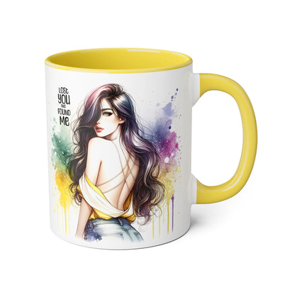 Lost You and Found Me Artistic Accent Mugs | Colorful Watercolor Portraits | Inspirational Coffee Cup | Perfect Gift for Coffee Lovers, Art Enthusiasts, [...]