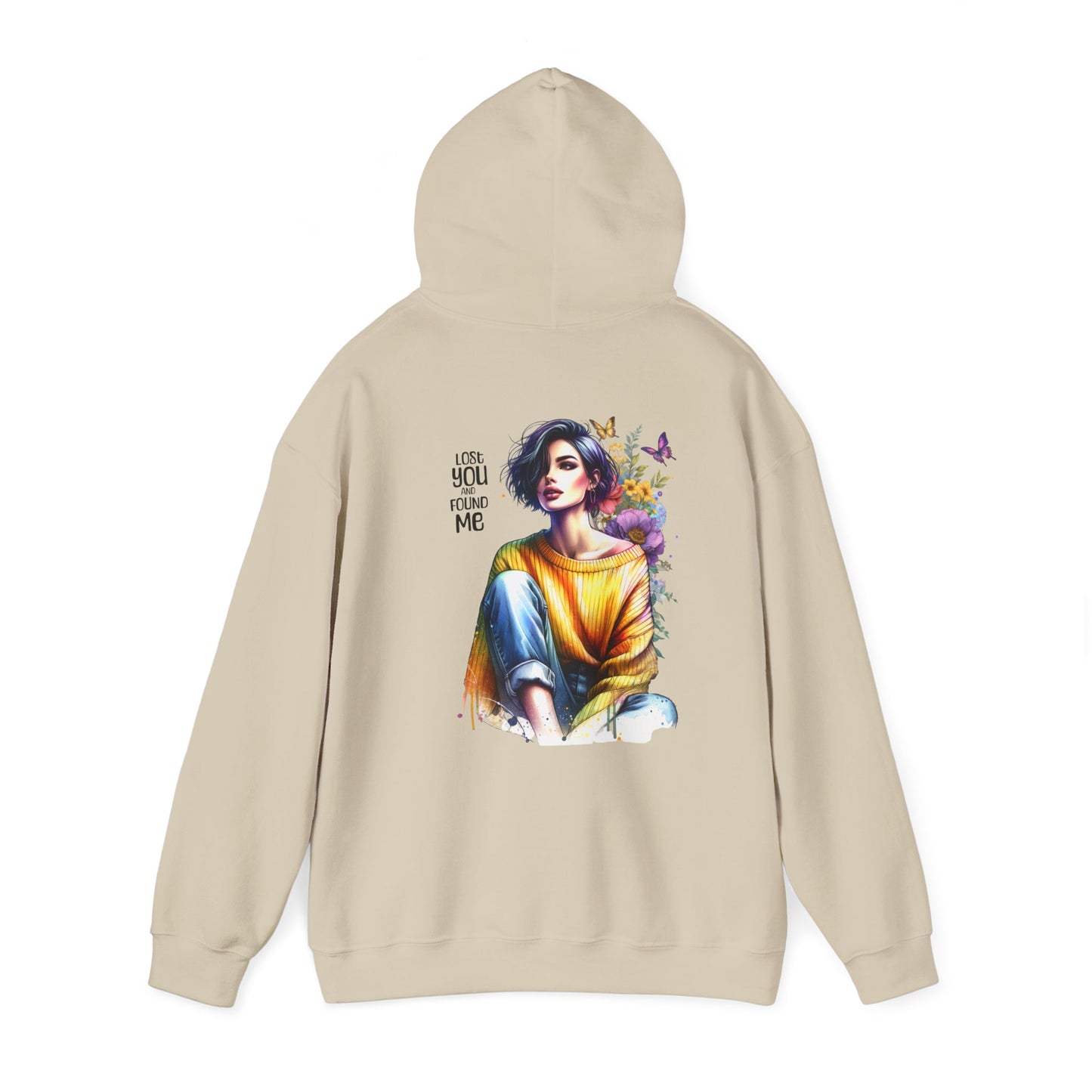 Breakup Hoodie - Unisex Hooded Sweatshirt Lost You and Found Me Design