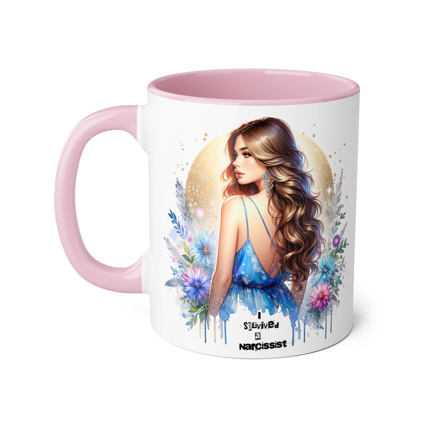 Floral Accent Mugs, 11oz - Beautiful Gift for Coffee Lovers, Perfect for Birthdays, Mother’s Day, or Just Because