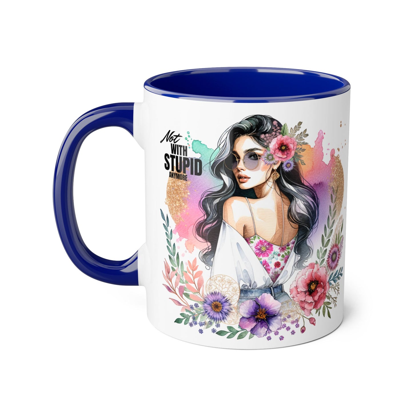 Mug - Not With Stupid Anymore Humoristic 11oz Accent Mug