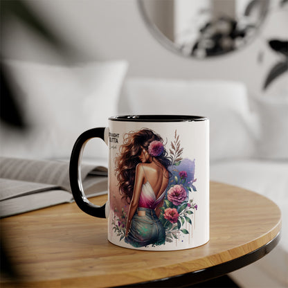 Straight Outta Divorced Humoristic  Accent Mug | 11oz Ceramic Coffee Cup for Home, Gift for Friends, Unique Tea Mug, Birthday Gift, Self-Care Décor