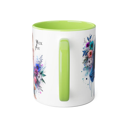 Yuck Fou Floral Graphic Accent Mug: Perfect Gift for Tea Lovers, Coffee Breaks, Home Decor, Inspirational Quotes, Mother's Day, Birthdays
