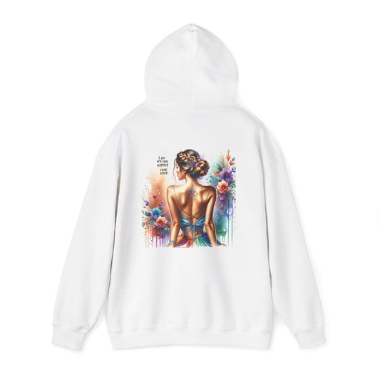 I Am My Own Happily Ever After Bohemian Artwork Hoodie – Inspirational ‘Live Life Happy’ Design