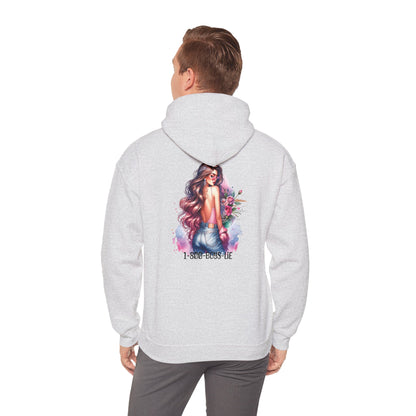 1-800-Boys-Lie Floral Art Hooded Sweatshirt, Cozy Unisex Hoodie, Everyday Wear, Gift for Her, Casual Style
