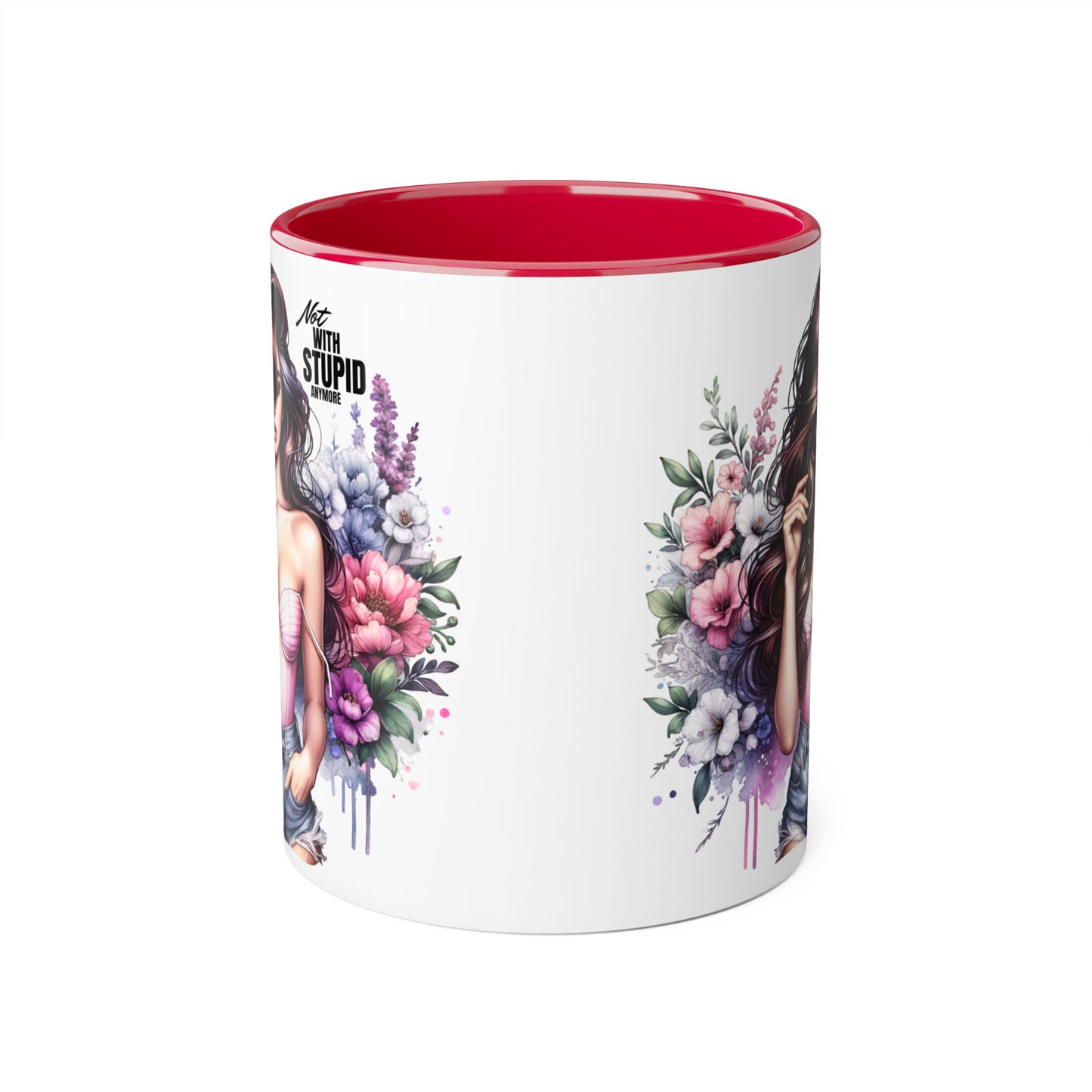 Mug - Not With Stupid Anymore Humoristic 11oz Accent Mug