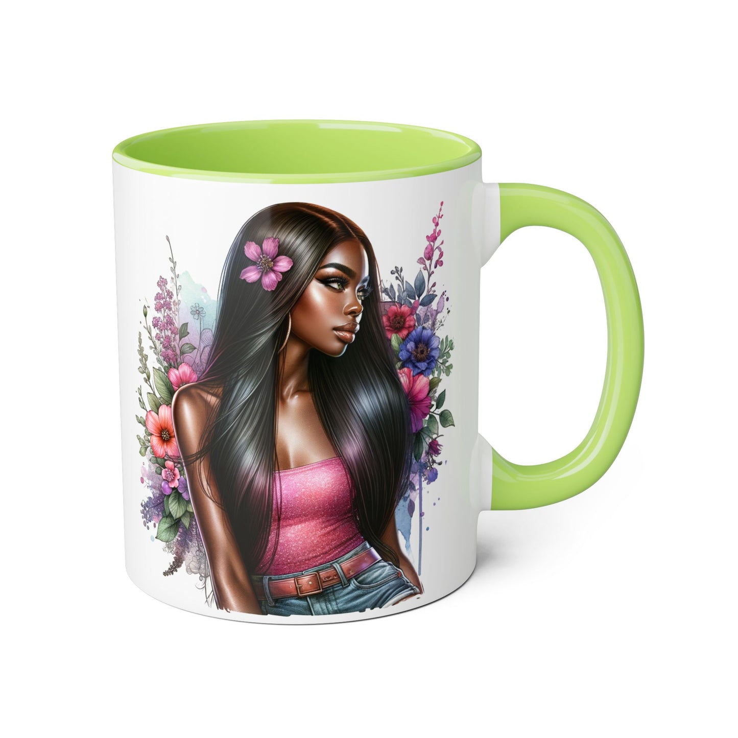 Yuck Fou Floral Portrait Accent Mug, 11oz - Perfect Gift for Coffee Lovers, Artistic Home Decor, Flower Lover's Mug, Unique Tea Cup, Birthday [...]