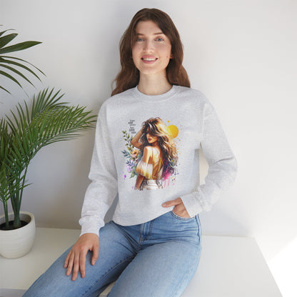 I Don`t  Make Mistakes, I Just Date Them Chic Floral Art Crewneck Sweatshirt, Cozy Gift for Her, Casual Wear, Fashionable Sweatshirt, Relaxed Style