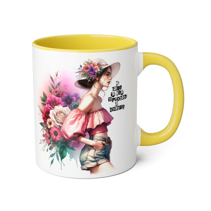 Funny Accent Mug - My Taste in Men is Probably a Disability Humor 11oz Cup