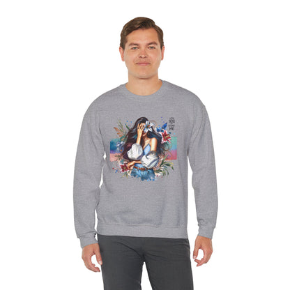 Lost You And Found Me Artistic Unisex Sweatshirt for Comfort and Style - Cozy Apparel, Gift for Her, Trendy Fashion, Relaxed Fit, Casual Wear