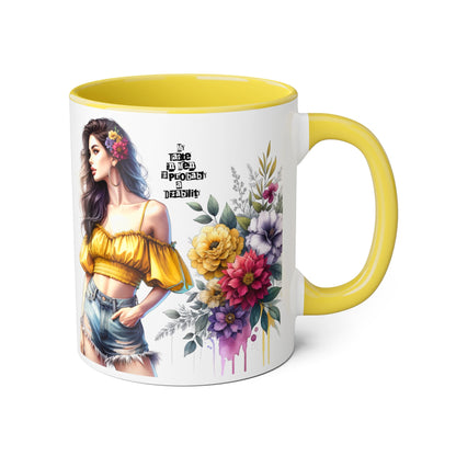 Funny Accent Mug - My Taste in Men is Probably a Disability Humor 11oz Cup
