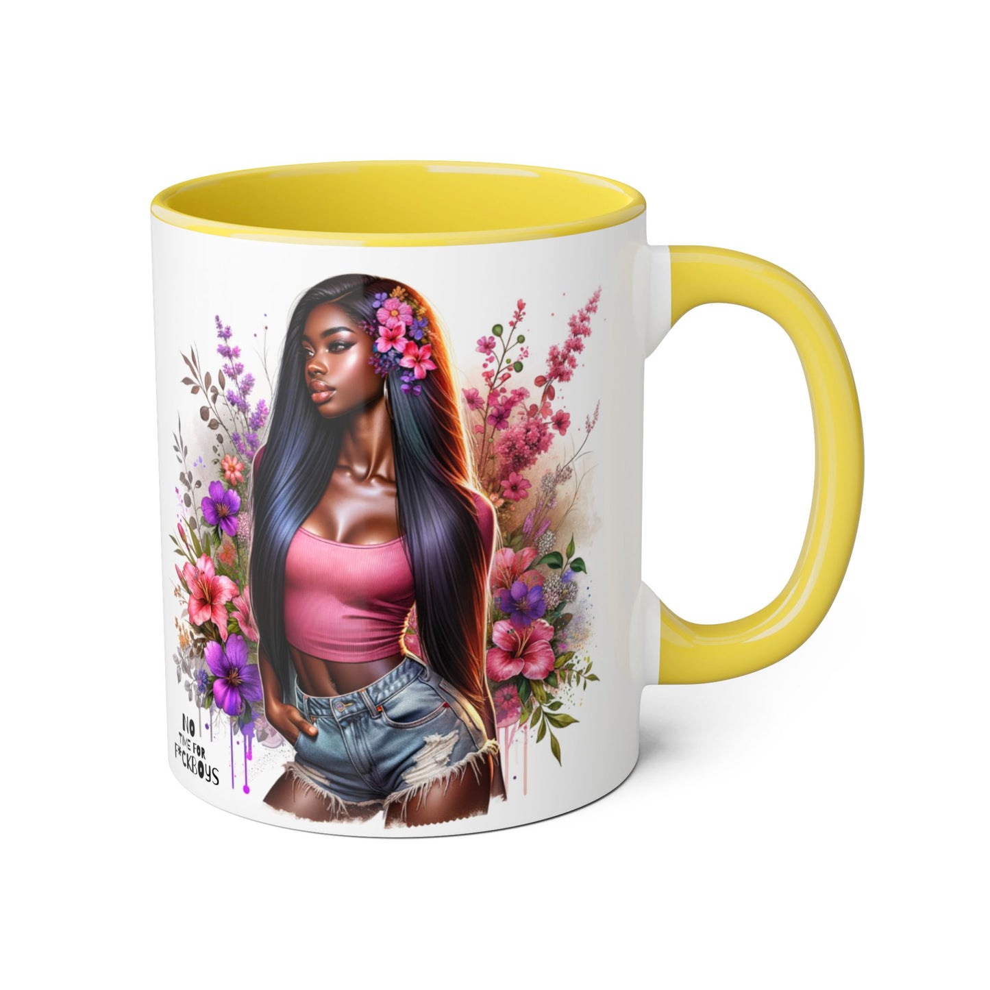 Funny Accent Mug - No Time For F*boys 11oz
