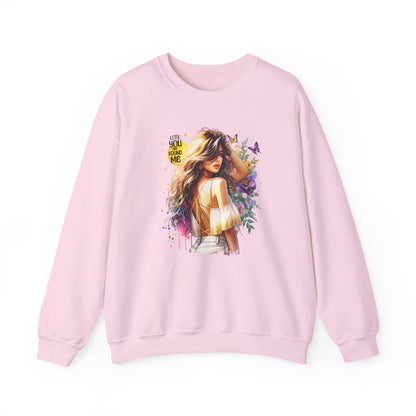 Lost You And Found Me Bohemian-Themed Crewneck Sweatshirt with Floral Design, Cozy Casual Wear, Gift for Her, Everyday Comfort, Family Gatherings, Spring Fashion