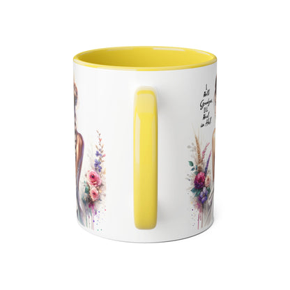 I Hold Grudges, I'll Heal in Hell Elegant Floral Accent Mug, Inspirational Gift, Tea Coffee Cup, Home Decor, Birthday Present, Wedding Favor