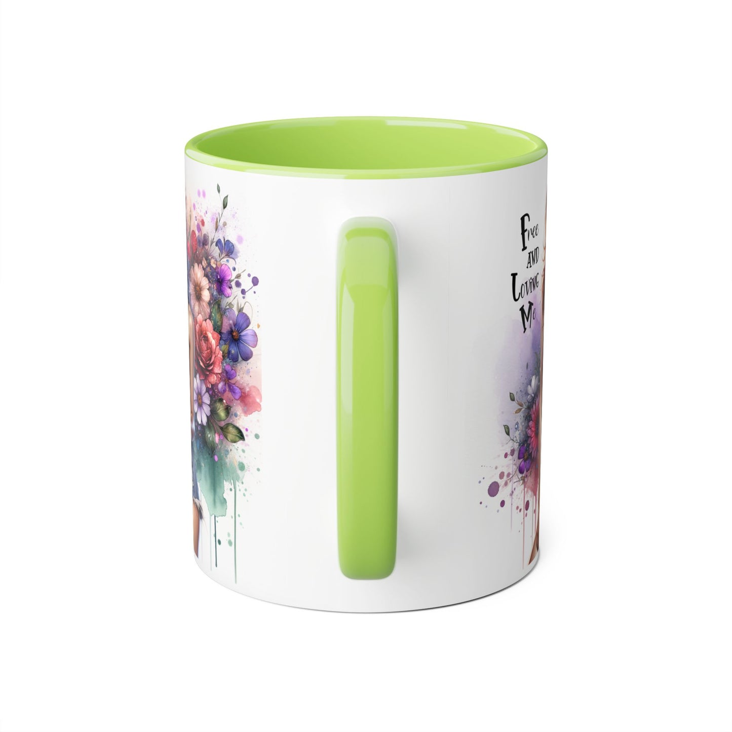 Free and Loving Me Bohemian Accent Mug, Floral Coffee Cup, Inspirational Gift for Her, Free and Loving Me Design, Unique Home Decor, Birthday, Special [...]
