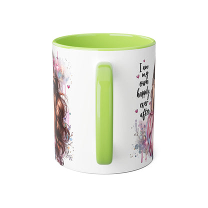 Inspirational Accent Mug - "I Am My Own Happily Ever After" 11oz
