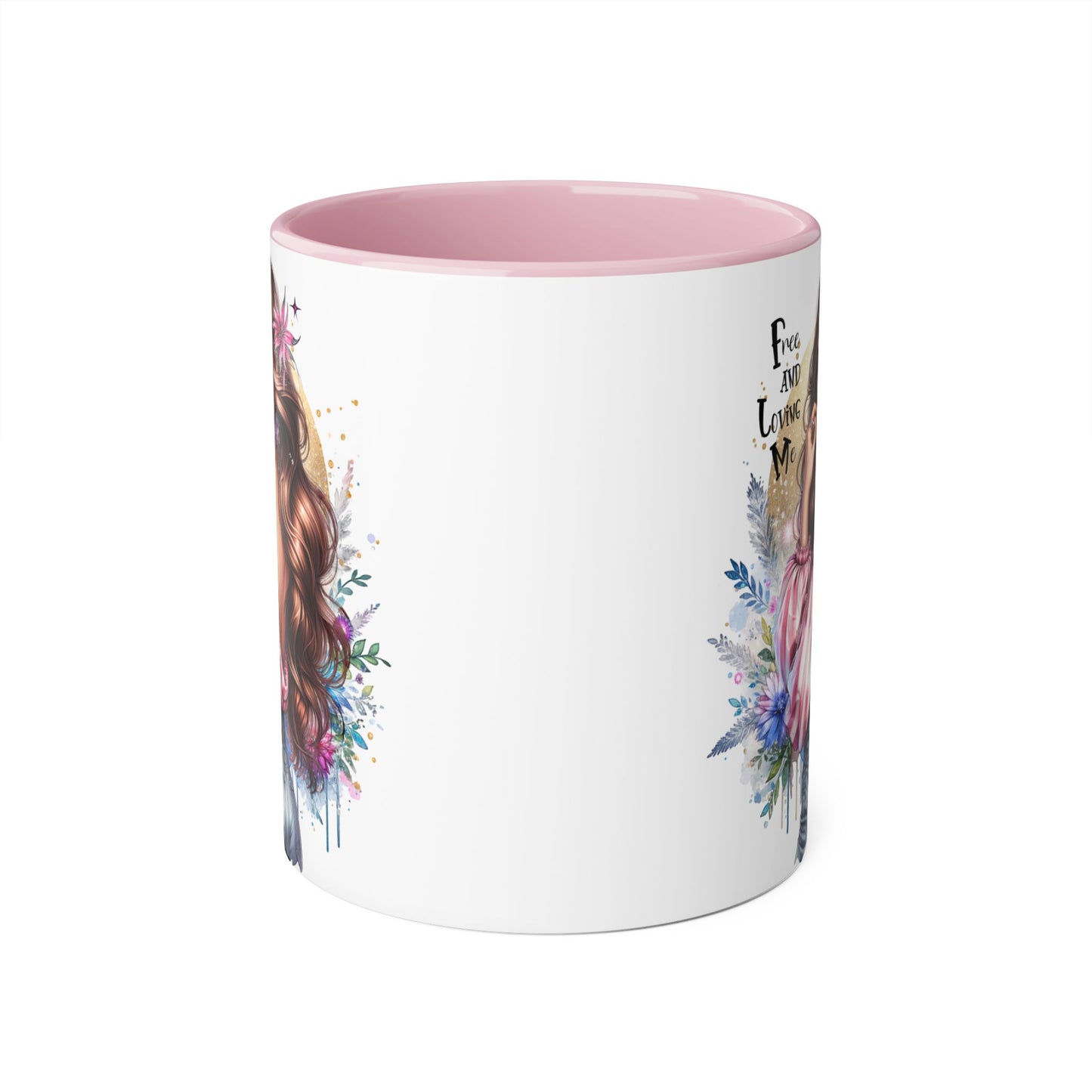 Bohemian Accent Mug, 11oz Coffee Cup for Free-Spirited Souls, Gift for Her, Artful Drinkware, Inspirational Coffee Mug
