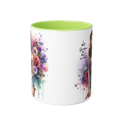 I Hold Grudges, I'll Heal in Hell Stylish Accent Mug with Floral Design, Inspirational Gift for Her, Coffee Lover's Cup, Unique Home Decor, Birthday or Holiday Present
