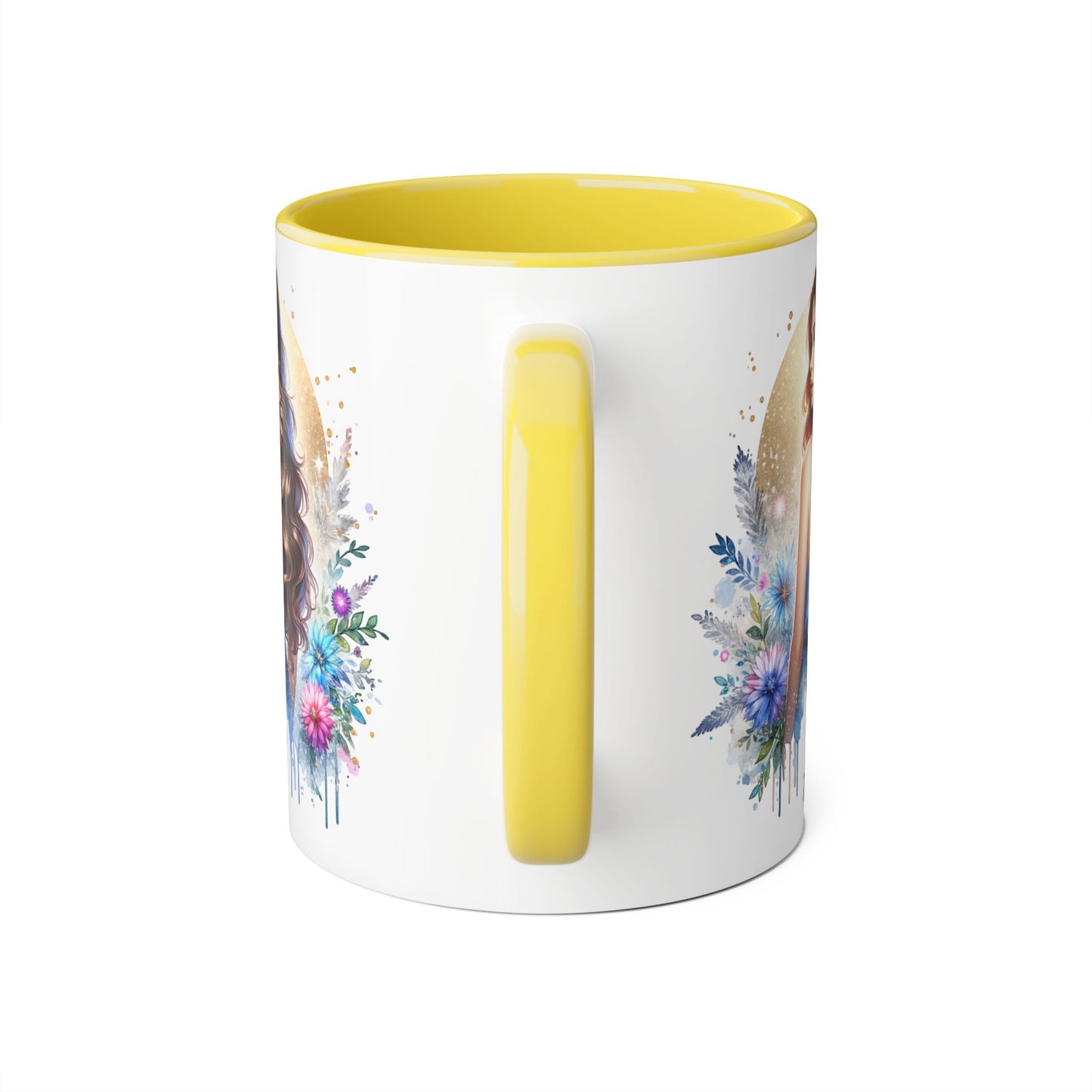Yuck Fou Floral Accent Mug Collection - Inspirational Coffee Cup for Women, Unique Gift for Friends, Home Decor, Birthday Present, Self-Care Tea Mug
