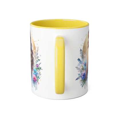 Yuck Fou Floral Accent Mug Collection - Inspirational Coffee Cup for Women, Unique Gift for Friends, Home Decor, Birthday Present, Self-Care Tea Mug