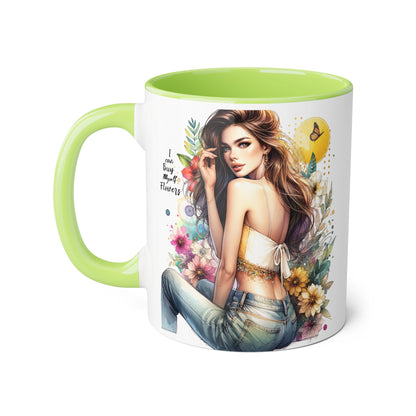 I Can Buy Myself Flowers Floral Beauty Accent Mug - Perfect Gift for Coffee Lovers, Tea Enthusiasts, Floral Decor, Mother's Day, Birthday Present