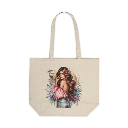 I Don`t Make Mistakes, I Just Date Them Beautiful Floral Canvas Shopping Tote, Eco-Friendly Shopping Bag, Gift for Her, Boho Tote, Summer Vibes, Everyday Essentials