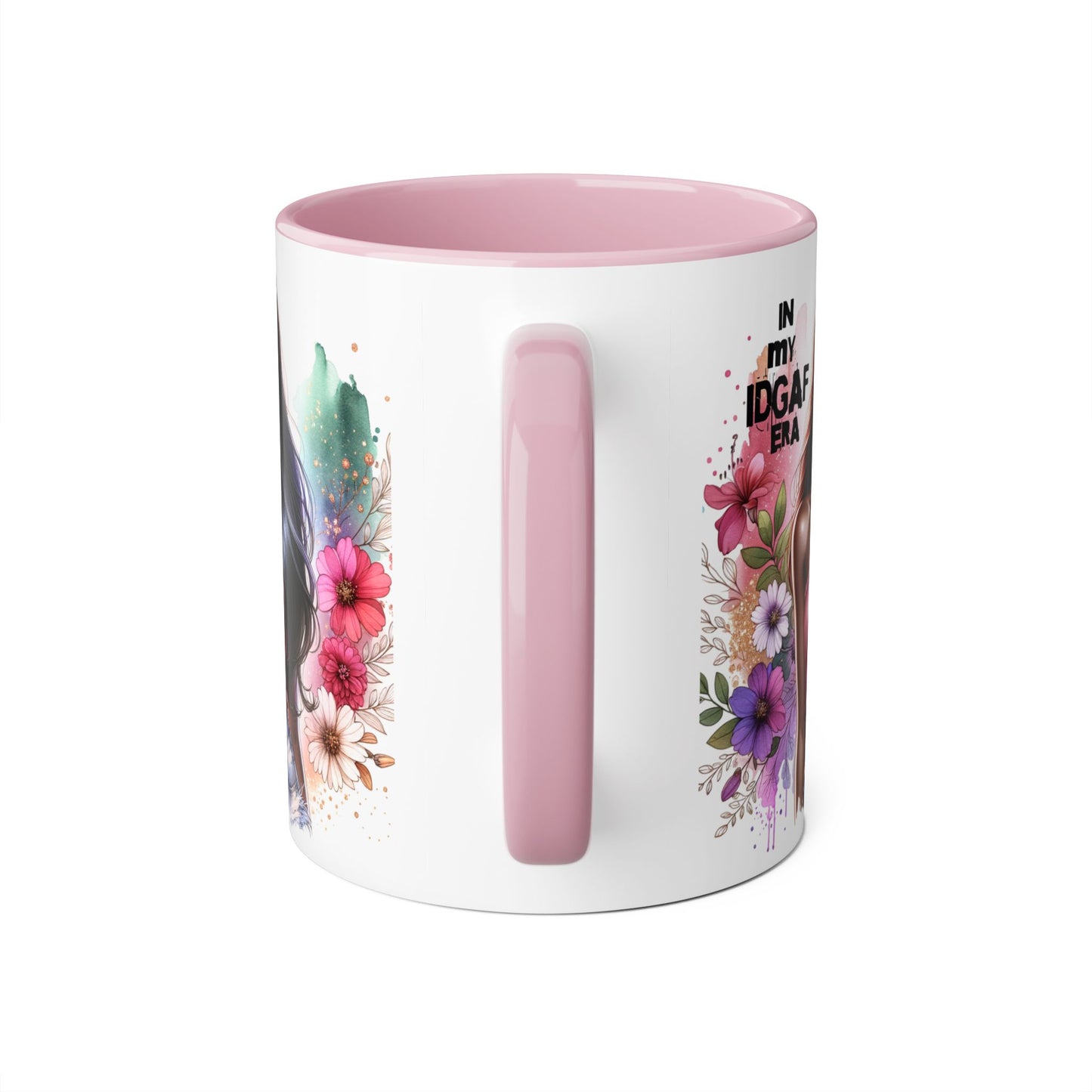Empowering IDGAF Era Mug | Bold Coffee Cup | Inspirational Gift | Floral Art | Self-Love Statement