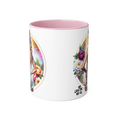 It's Not Me, It's You Humoristic Beautiful Floral Accent Mugs - Unique Coffee Cup for Art Lovers, Perfect Gift for Home Decor, Birthday, or Wedding